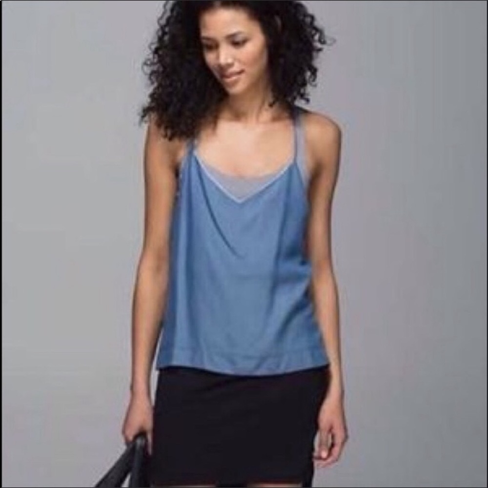 Lululemon Black Wake & Flow Tank